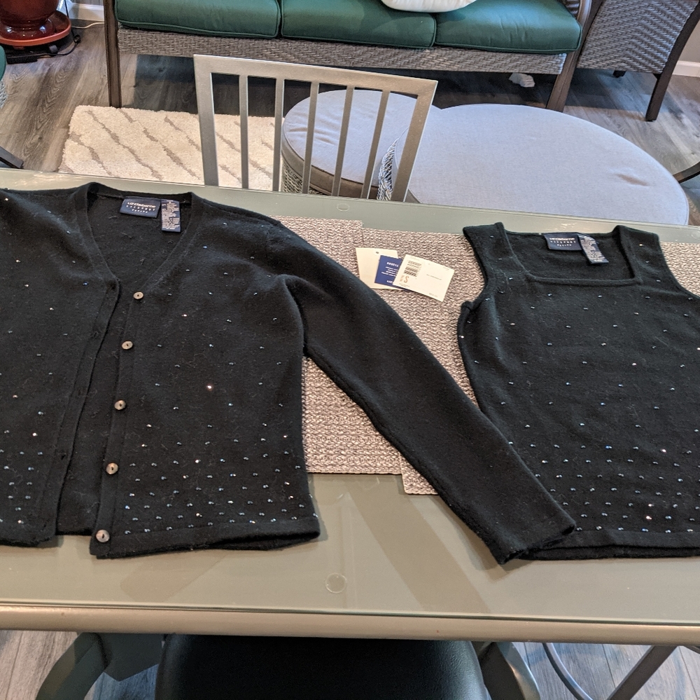 Liz Claiborne Cardigan Sweater & Shell